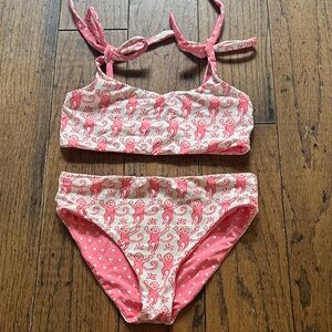 ✨ Roller Rabbit Reversible Two-Piece Swim Set, 14/16 (Fits Like 10/12)